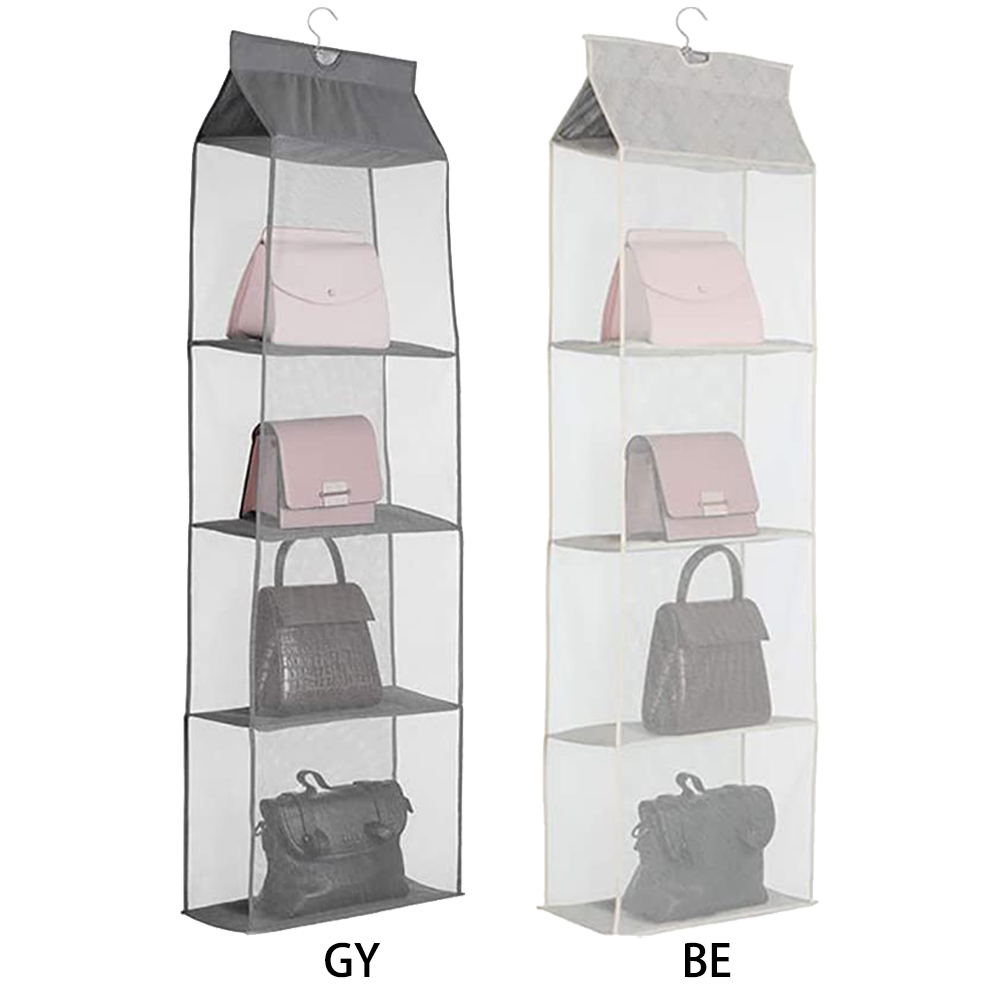Túi Treo Tường 4 Ngăn Đựng Túi Xách Trong Suốt Cr1