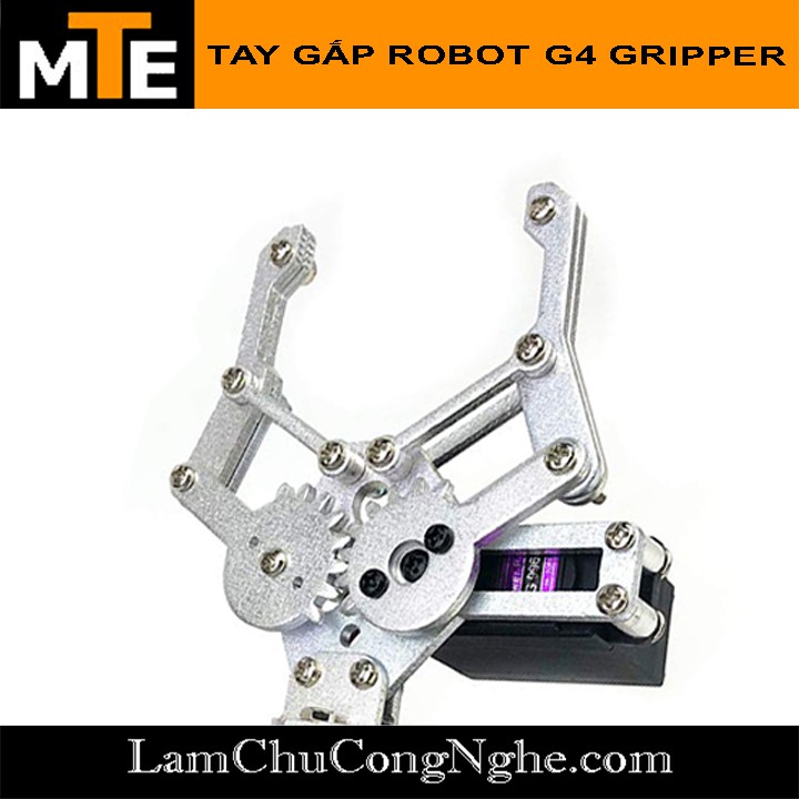 Tay gắp Robot G4 Gripper dùng Servo MG995 MG996