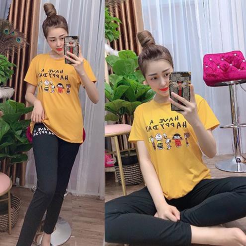 [SALE TẾT] Đồ bô mặc nhà đồ thu đông đẹp tay ngắn quần dài, thun cotton co giãn tốt, đồ mặc nhà thoải mái A001