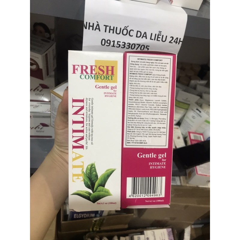 DUNG DỊCH VỆ SINH INTIMATE FRESH COMFORT 180ml