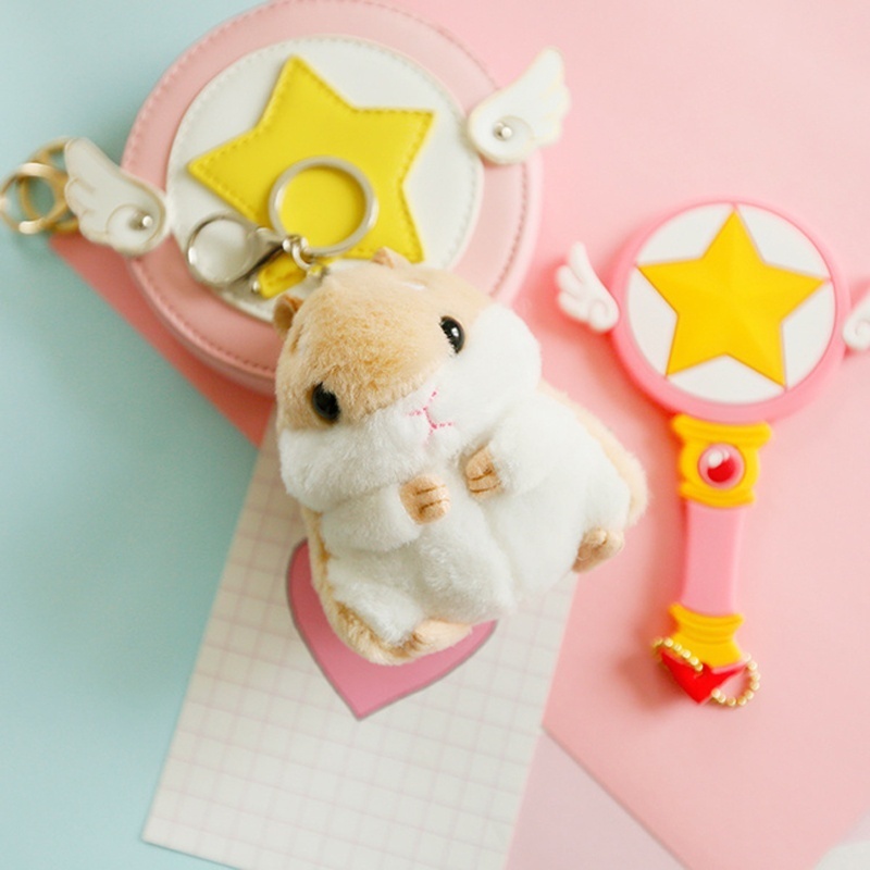 Móc Khóa Hình Chuột Hamster Nhồi Bông Đáng Yêu Xinh Xắn