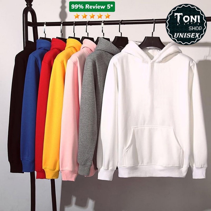 ÁO HOODIE BASIC Nỉ Bông Cao Cấp Full Size Full Màu (HD1000 - Kèm Video Ảnh Thật)