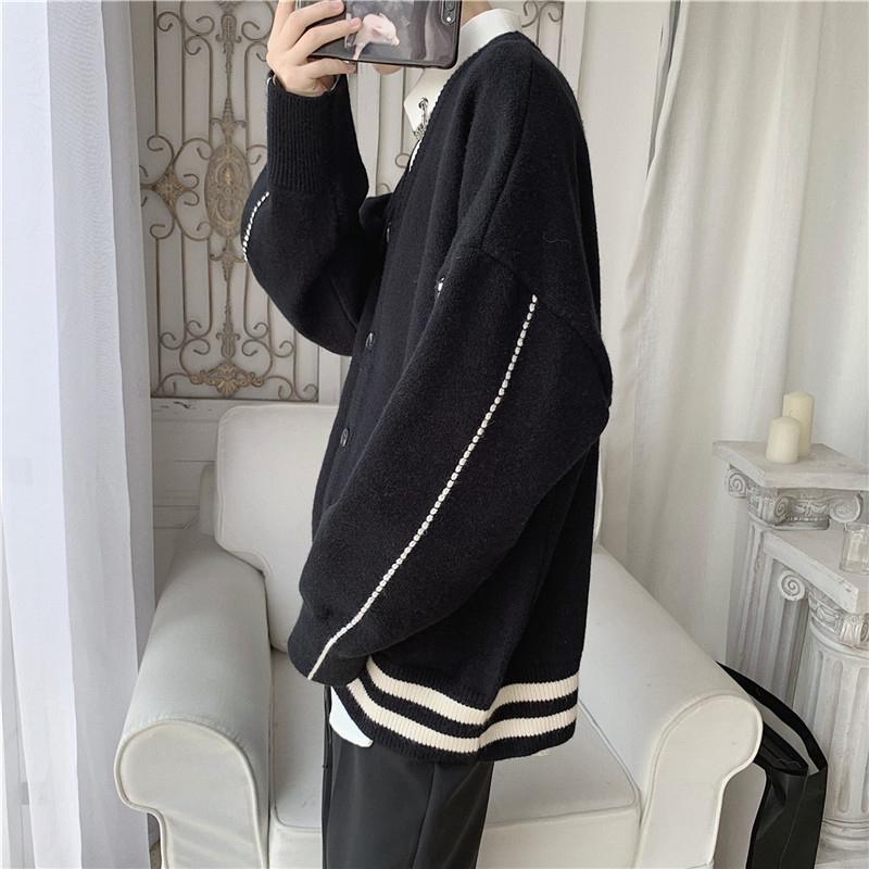 Áo Khoác Cardigan Dệt Kim Dáng Rộng Dành Cho Nam | BigBuy360 - bigbuy360.vn
