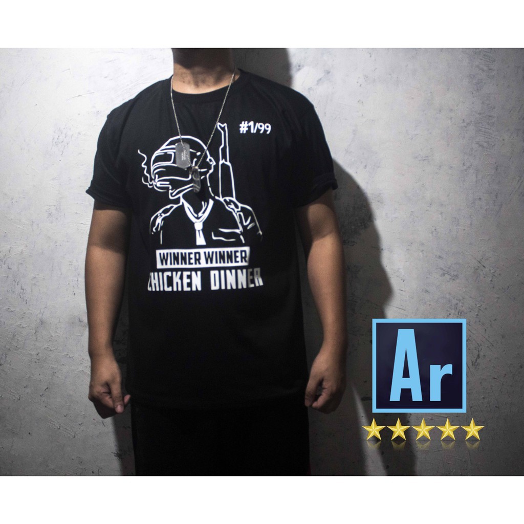 (SALE 50%) Áo thun PUBG Chicken Dinner Tshirt Gamer  ngắn tay mẫu mới độc đẹp