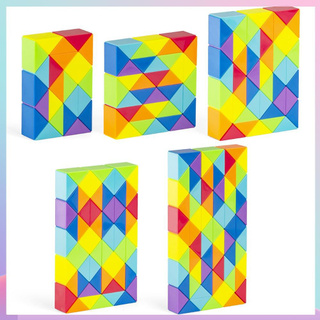 Đồ chơi khối rubik 24/36/48/60/72 hình rắn nhiều màu bẻ xoắn giảm căng thẳng giáo dục cho bé
