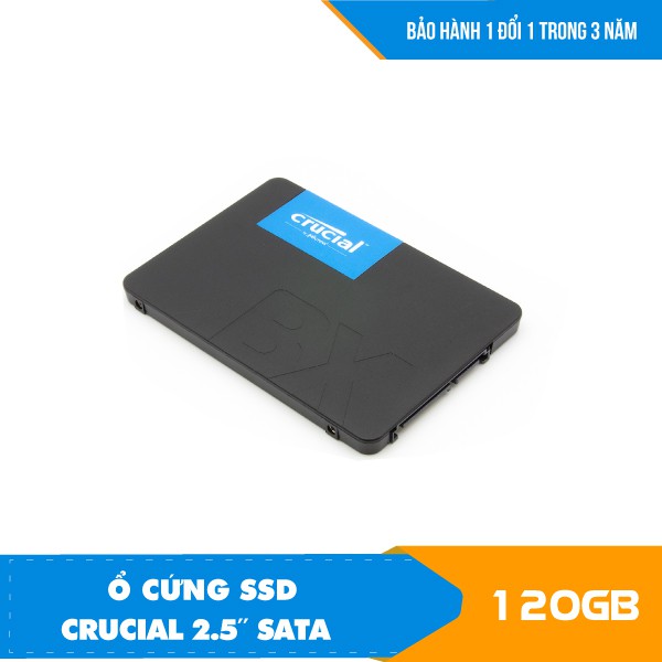 Hàng Chính Hãng - Ổ cứng SSD 120GB Crucial BX500 3D NAND SATA III
