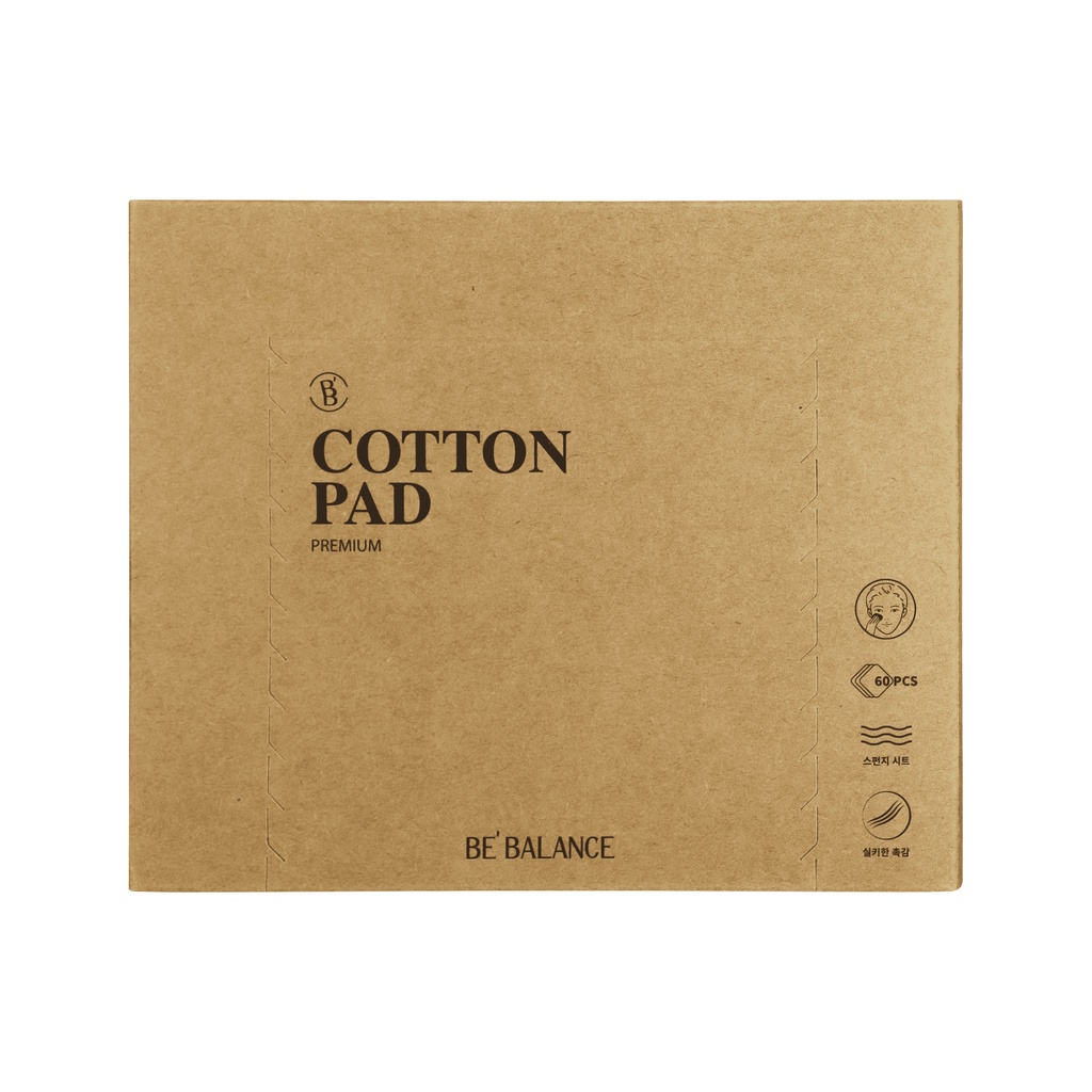 Bông tẩy trang BEBALANCE Cotton Pad Premium 60 miếng