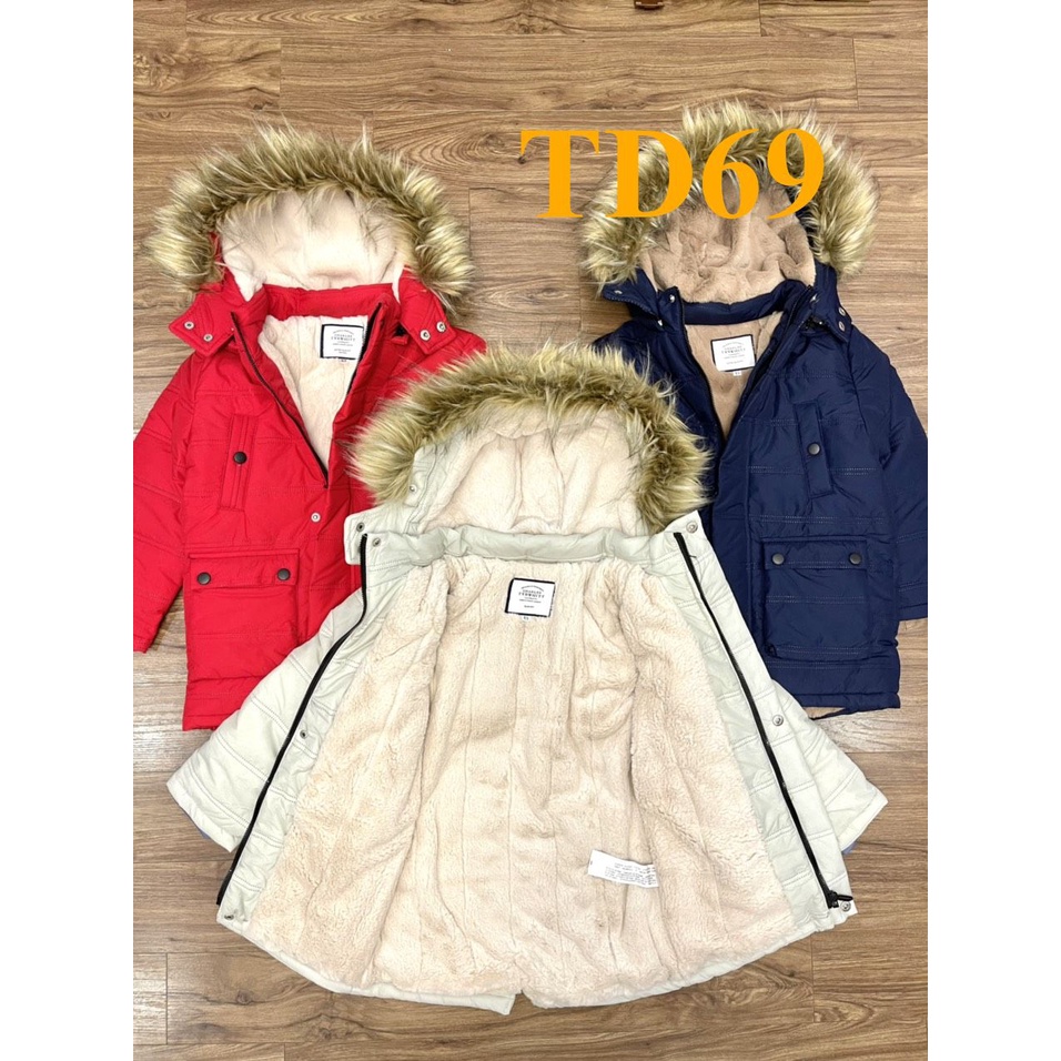 * Mã TD69: Áo Parka hàng VNXK BC 2941 Chất vải mềm, không đường may trần , lót lông cả thân áo