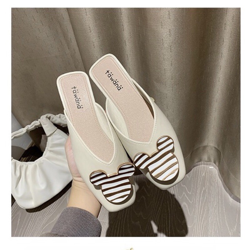 Sẵn hàng _ Sục mũi vuông meckey đế 2cm siêu bền dễ thương bản Hàn 2021 | BigBuy360 - bigbuy360.vn