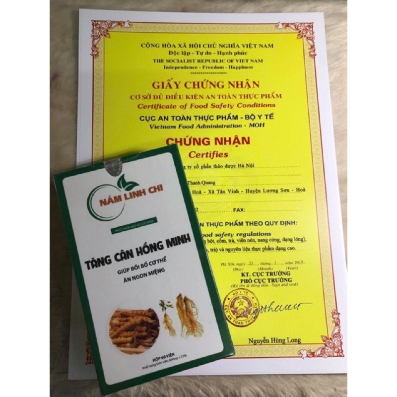 TĂNG CÂN HỒNG MINH 60 viên