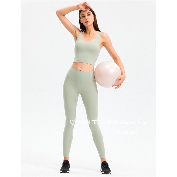 Áo Lót Thể Thao Lululemon Fold Tight Crop Tank 2022- Áo Tập Gym Cao Cấp Có Miếng Lót Nâng Ngực