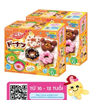Combo 2 hộp kẹo đồ chơi Popin cookin Donuts - Bộ làm bánh Donut