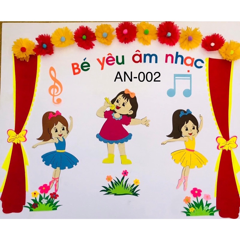 Tranh góc Bé yêu âm nhạc