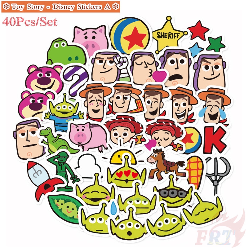 ❉ Hình Dán Disney Toy Story - Disney ❉ Bộ 40 Hình Dán Trang Trí Sổ Tay, Nhật Ký, Nhật Ký