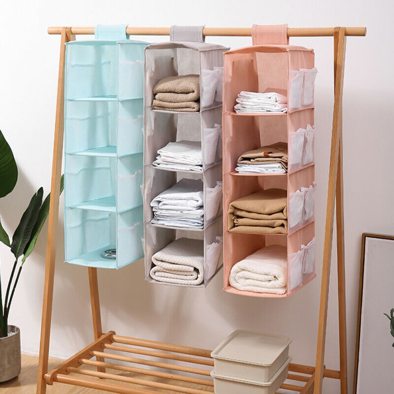 Kệ Đựng Quần Áo Nhiều Tầng Có Thể Gấp Gọn Tiện Dụng