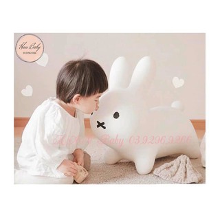 Thú nhún hình Thỏ cho bé (tặng kèm bơm)