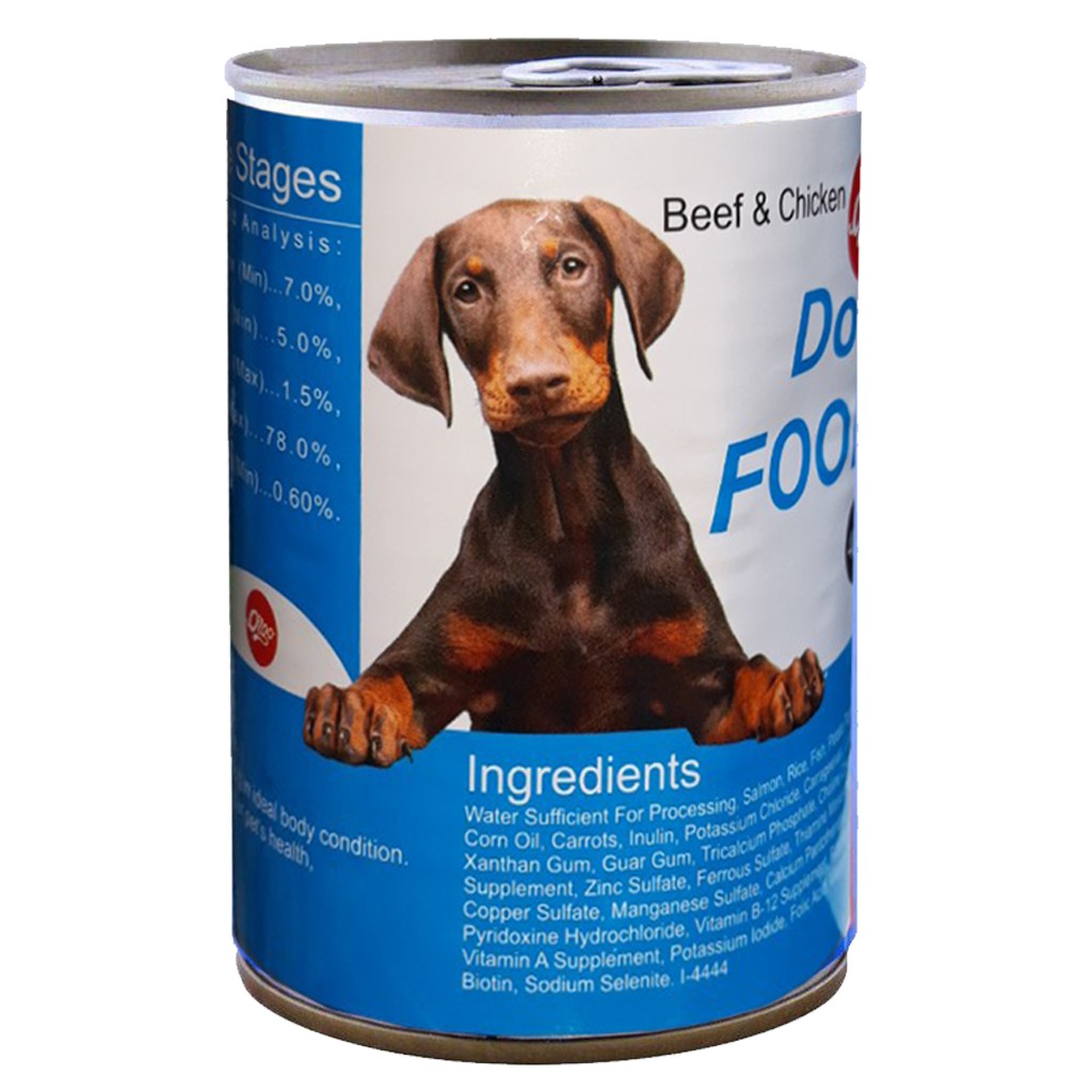 Pate cho chó dạng lon 400gr (2 loại) Smartheart &amp; ORGO thức ăn mềm cho cún