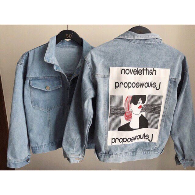 Áo khoác jean nữ