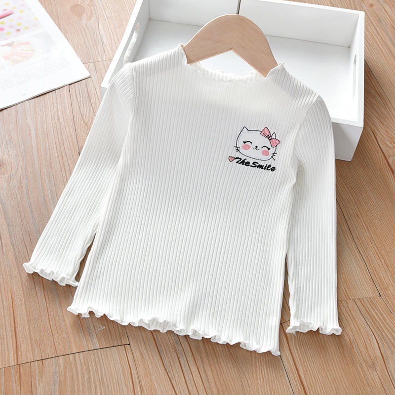 Áo Thun Cotton Mỏng Tay Dài Kiểu Mới Dành Cho Bé Gái 2022