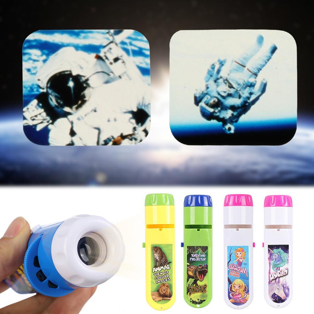 Đồ Chơi Đèn Pin Chiếu Hoạt Hình Giáo Dục Sớm Cho Bé Kat1