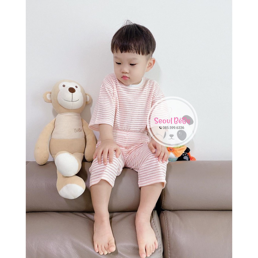 Bộ vải cotton giấy Peekaron bst Peekaboo toddler size dành cho bé yêu hàng nội địa Hàn