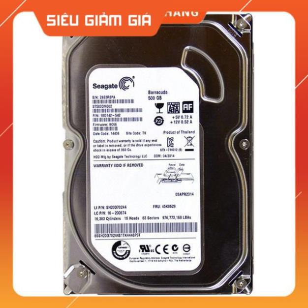 Ổ cứng máy bàn HDD PC WD Seagate 500Gb máy bàn tốt