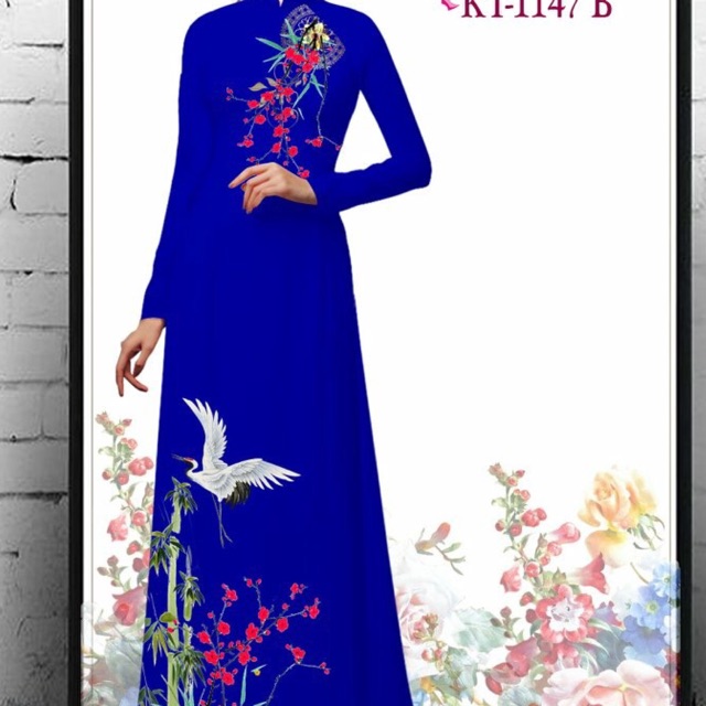 Vải áo dài in 3d