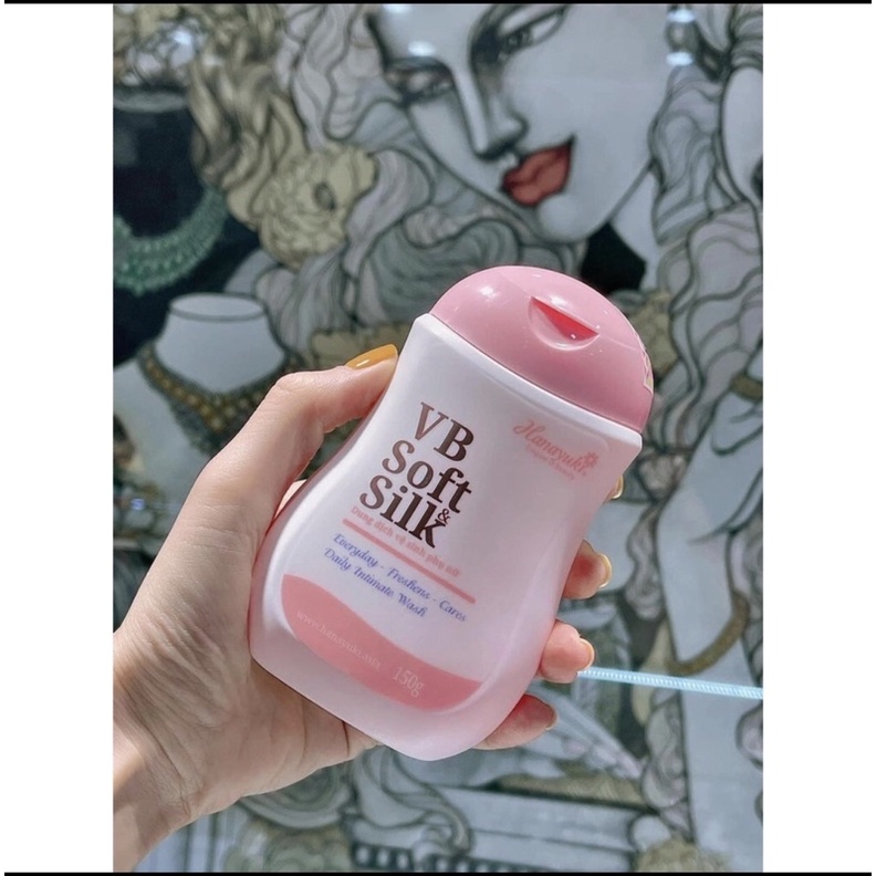 Dung dịch vệ sinh màu hồng Hanayuki - VB Soft silk
