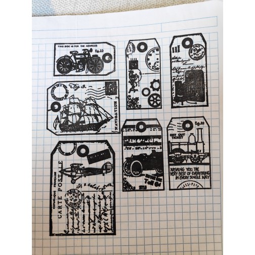 Con Dấu Silicone Trong Suốt Phong Cách Vintage Trang Trí Album Ảnh