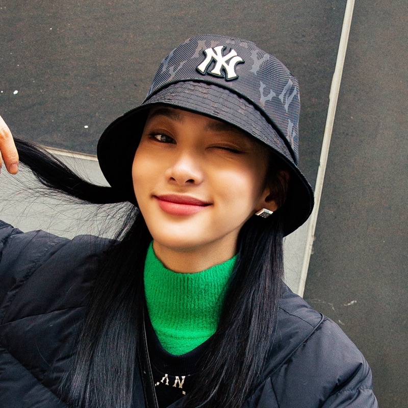 Mũ bucket MLB mono chìm