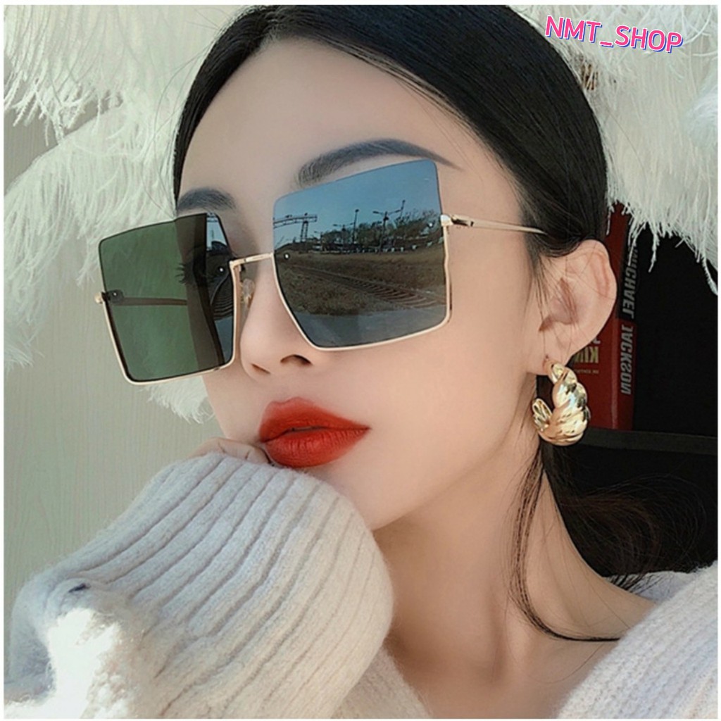 Kính râm nữ, Kính đi biển 2021 Phong cách HÀN QUỐC, Kính mát gọng vuông VIDEO+ẢNH THẬT [ FREESHIP] | BigBuy360 - bigbuy360.vn
