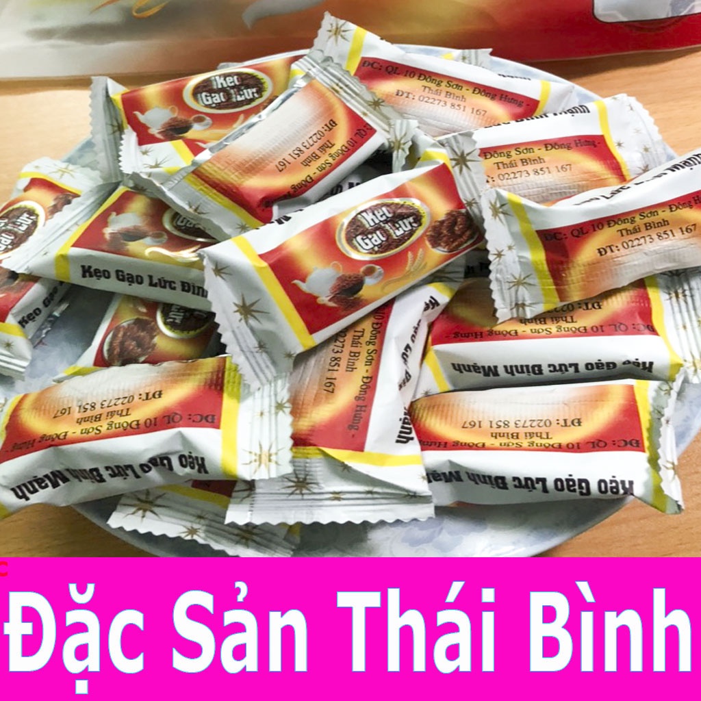 Kẹo Lức Đặc Sản Thái Bình - Kẹo Lức Đình Mạnh Gói 300g