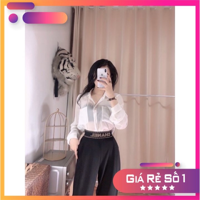 ( Hàng dẹp k mua quá phí) Quần bom dáng dài, cạp cao có chữ, 1 màu đen, đủ size từ 40/65kg