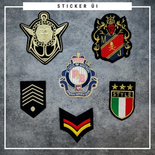 Sticker ủi áo Cao cấp - CÓ SẴN KEO ỦI - sticker vải dùng làm miếng vá áo, phụ kiện trang trí quần áo, balo, giày, nón
