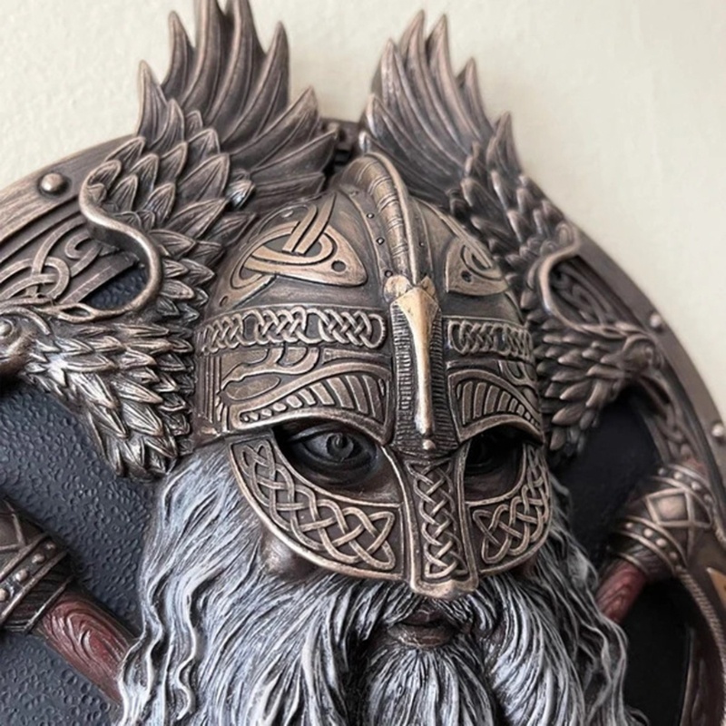 Đồ trang trí điêu khắc cây rìu đôi phong cách viking