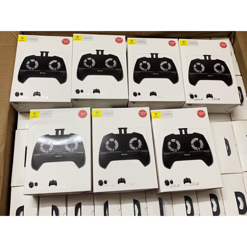 Tay cầm chơi game tản nhiệt Baseus Cool Play Gamepad tích pin sạc dự phòng 1200mAh : Chính Hãng