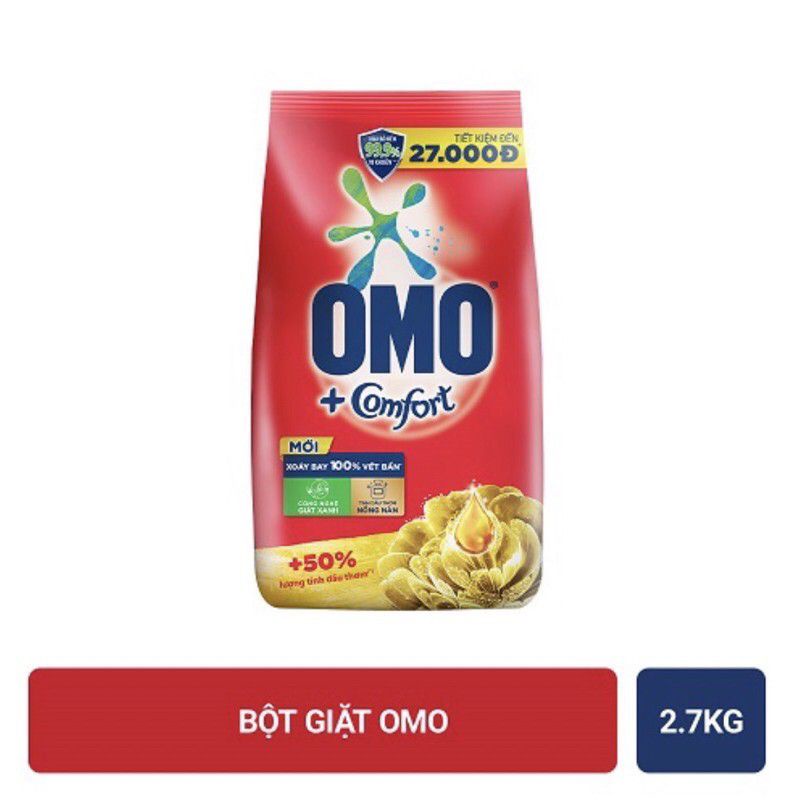 Bột giặt omo comfort 2.7kg