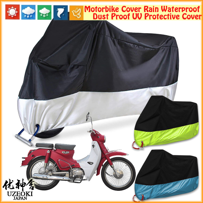 UZEOKI WMoto Cub Classic 110 Nắp đậy xe máy Nắp đậy xe máy Nắp che xe máy Xe máy chống thấm nước che mưa che moto Selimut Động cơ Mưa Chống thấm Bụi Bụi UV Vỏ bảo vệ động cơ Sarung Motor Motorcyle Cover Motorbike Cover