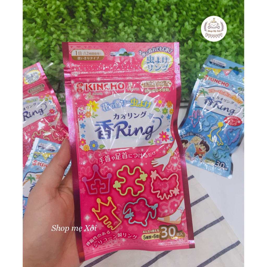 Túi 30 vòng đeo tay chân đuổi muối Kincho Nhật Bản