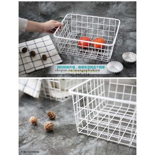 Giỏ sắt trang trí decor chụp ảnh ( Rổ sắt đựng đồ cá nhân xinh xắn )