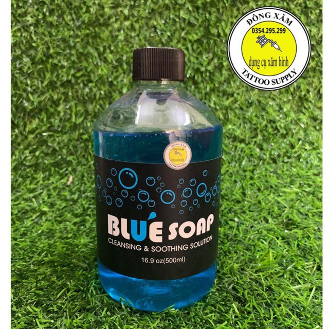 nước rửa hình xăm bluesoap 500ml