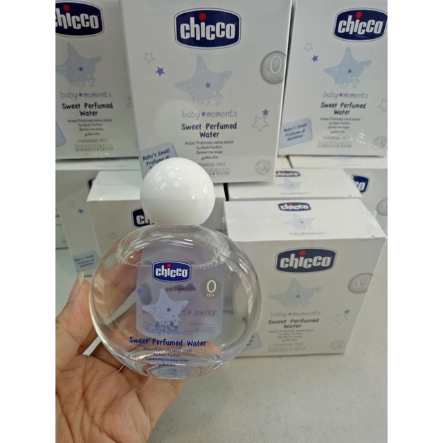 Combo Phấn rôm nước Chicco 0M+ 100ml &amp; Nước hoa hương tự nhiên 0M+ 100ml Chicco