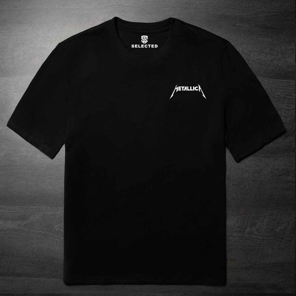 Áo thun tay lỡ nam nữ in hình Metalica , Vải Cotton Form Oversize - SELECTED.STORE