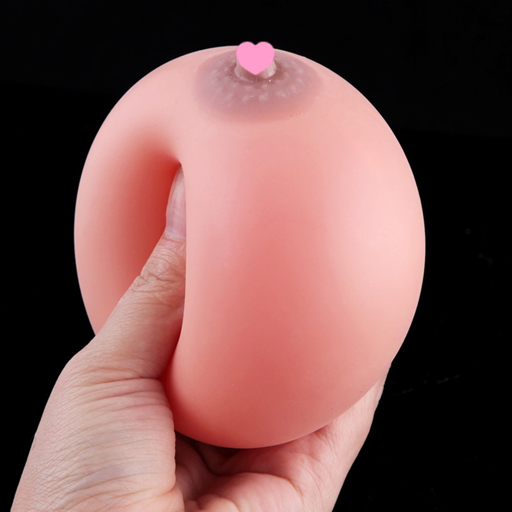 Đồ Chơi Nắn Bóp Đàn Hồi Giảm Stress Hình Ngực Boob 9.5cm