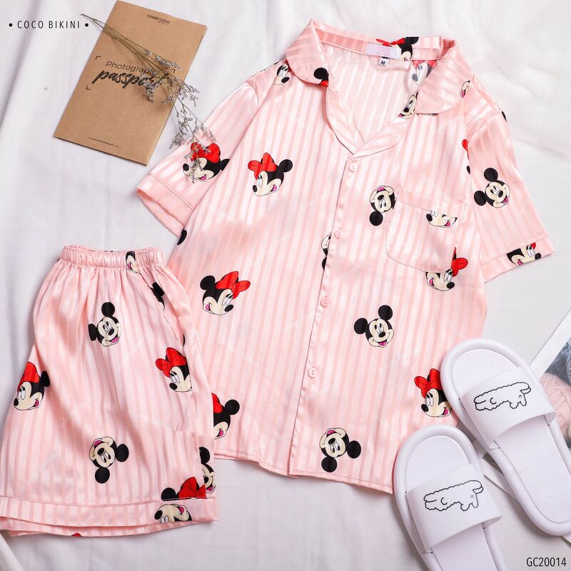 [Mã WABOOM giảm 15% đơn 99k] 𝑪𝑶𝑪𝑶 𝑩𝑰𝑲𝑰𝑵𝑰 Bộ Đồ Ngủ - Đồ Mặc Nhà Lụa Gấm ( GC20014 ) | BigBuy360 - bigbuy360.vn