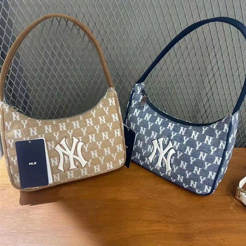 Túi Xách Nữ, Túi Kẹp Nách DENIM MLB Hàng Xuất Dư Dày Dặn Sang Xịn Mịn