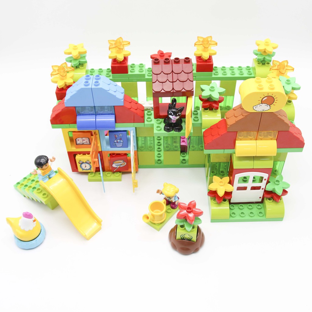 Bộ đồ chơi lắp ghép smoneo duplo Sân bay vui nhộn 88 chi tiết Toyhouse 77006