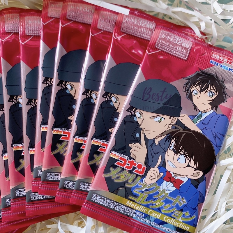 Card nhân phẩm Conan Metallic Card Collection Thẻ nhân phẩm Conan random pack Conan Thám tử lừng danh Thẻ bài