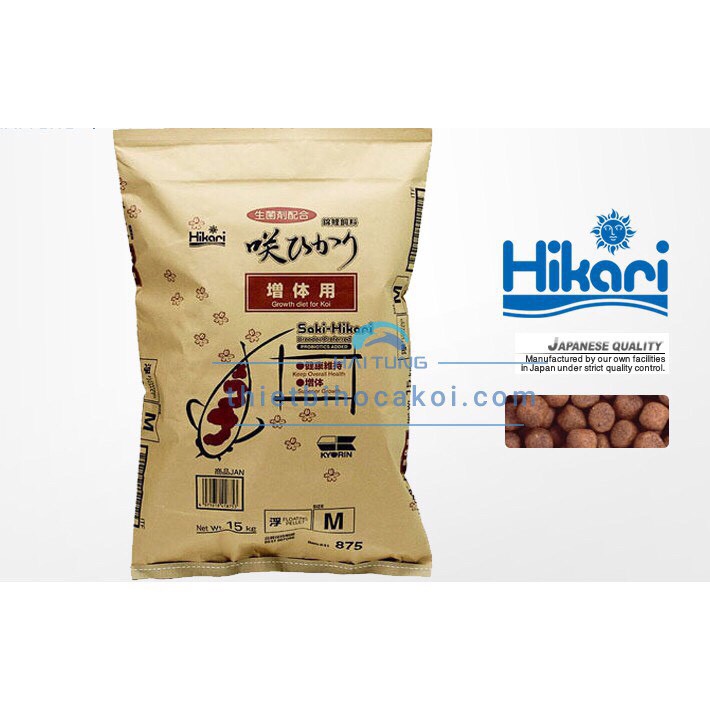 Thức ăn cá koi cao cấp Sakii Hikari nổi bao 15kg