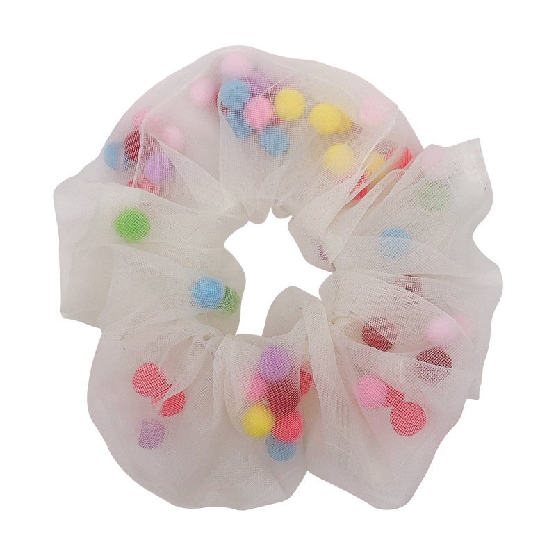 Dây Cột Tóc Cầu Vồng Phong Cách Hàn Quốc Xinh Xắn Cho Nữ